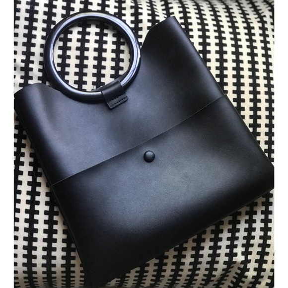 round handle handbag